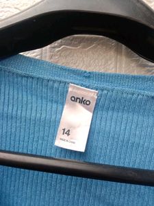 New with tag Pinterest Cute Light Blue Knit Top