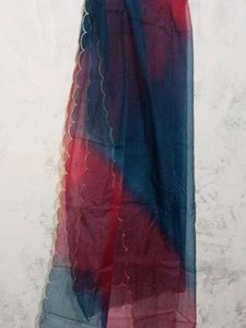 New Double Shade Dupatta Of Organza