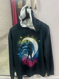 Anime Graphic Print Hoodie