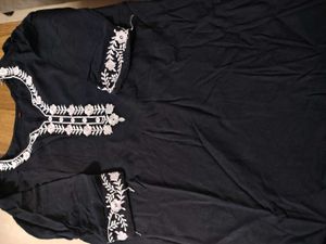 Elegant Black Embroidered Kurta