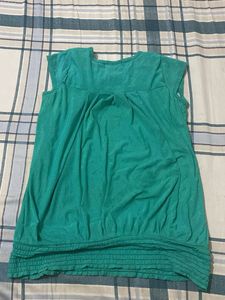 Green Sleeveless Top