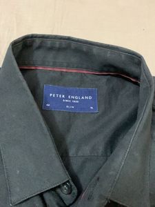 Peter England 42slim Fit Xl Dark Black