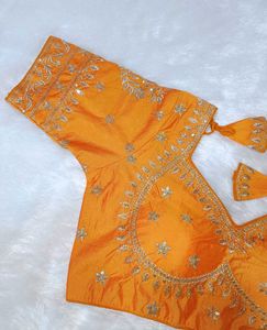 Mustard Sabyasachi Blouse