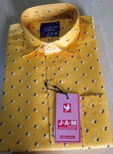 Stylish Yellow Printed Shirt