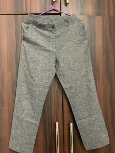 Grey Cropped Trousers