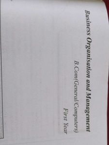 Business Organization &amp; Management