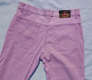 Pink Colour Women Jeans