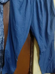 Blue Printed Kurta Set