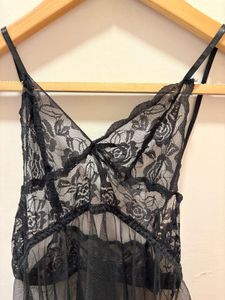Black Lace &amp; Mesh Babydoll
