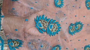 Embroidered Saree with blouse piece