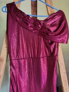 Elegant metallic Gown
