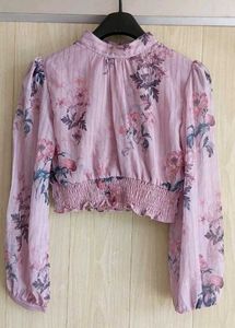 Floral Print Crop Top