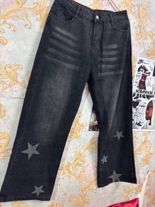 Y2k Faded Black Baggy Jeans