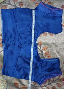 Blue Readymade Saree Blouse
