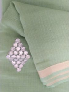 Green Saree (No Blouse)