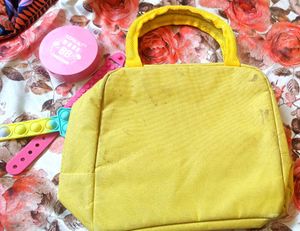 Yellow 💛 And Pink Colour BAG ✨💖