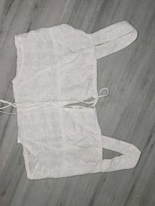 White Embroidered Blouse