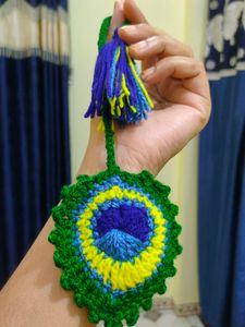 Crochet Peacock Ornament