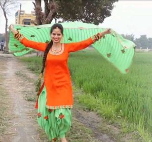Orange Salwar Kameez