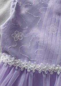 Cute Purple Party Dress With Cotton Lining