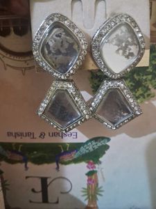 Vintage Rhinestone Cufflinks (Combo) 2 Earing
