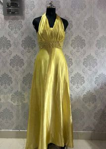 Elegant Gold Ethnic Gown