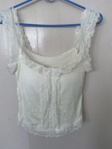 Lace Trim Tank Top