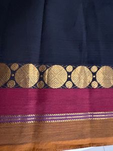 Elegant Black Saree with Border