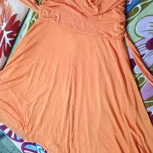 Elegant Orange Dress
