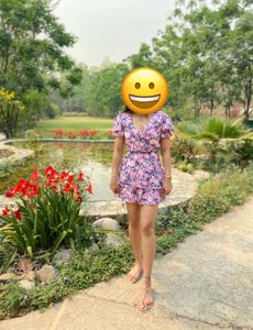 H&amp;M Floral Print Flowy Dress For Holiday, Vacation
