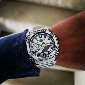 G SHOCK MANGA GA-2100MNG-7A (White) & BLUE
