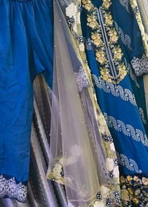 Pakistani Embroidery And Dupatta Suit