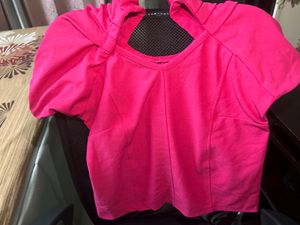 Pink Crop Top