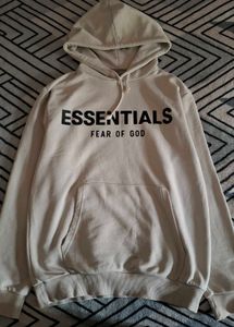 Essentials Fear of God White Hoodie