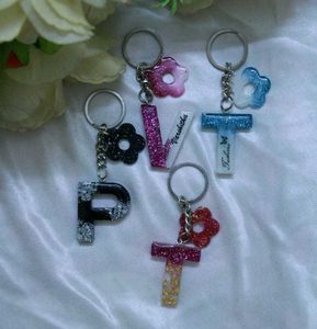 Resin Keychain And Earrings