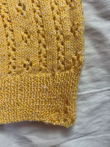 Yellow Knit Top