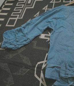 Blue Checkered Top