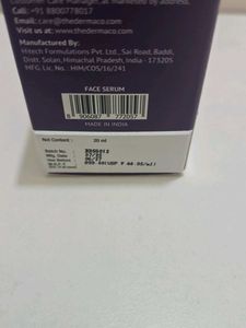 Derma Co 20% Vitamin C Face Serum Unused !!