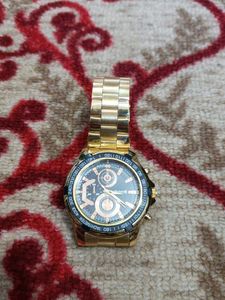 Gold-Tone Wrist Watch