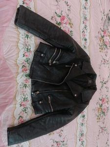 zara leather jacket.. slightly damaged