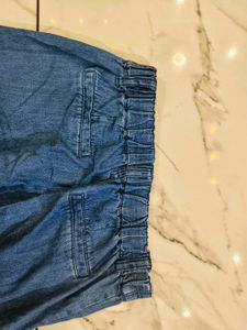 Denim Wide Leg Pants