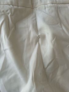 Wide Leg Cream Korean Pants
