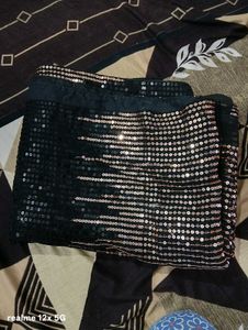 Sparkling Black Sequin Fabric