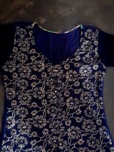 Navy Blue Color 💙 Kurti Tree Lear