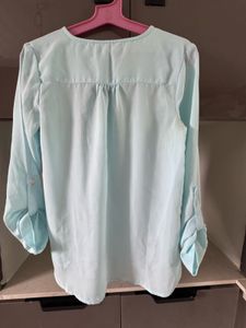 Light Blue Long Sleeve Top