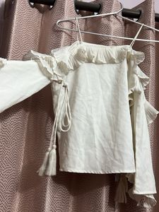 White Off-Shoulder Top