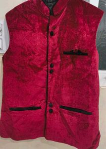 Stylish Maroon Velvet Jacket