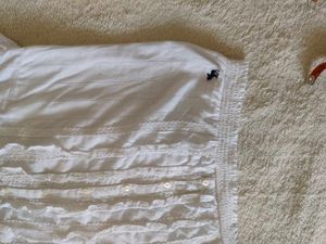 White Ruffled Cami Top