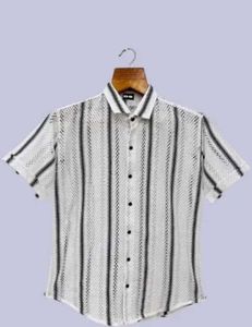 Striped Mesh Shirt