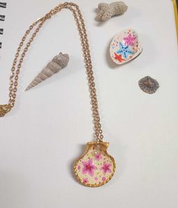 Pink Seashell Necklace ⋆｡𖦹 ˚ 𓇼 ˚｡⋆